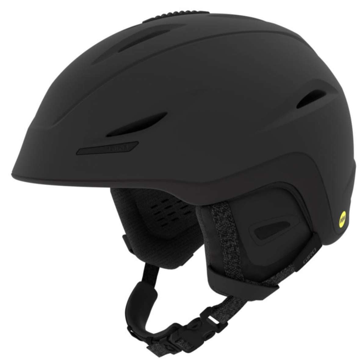 Giro Union MIPS Helmet 2022 - Matte black helmet with a sleek, aerodynamic design and ventilation system visible on top.