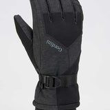 Gordini Ladies Aquabloc Glove 2020-2021 - A black glove with a textured palm and thumb, featuring a strap closure at the wrist.