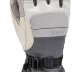 Gordini Cache Gauntlet Glove - A pair of gloves with a gray and black color scheme, featuring a textured pattern on the palm side.