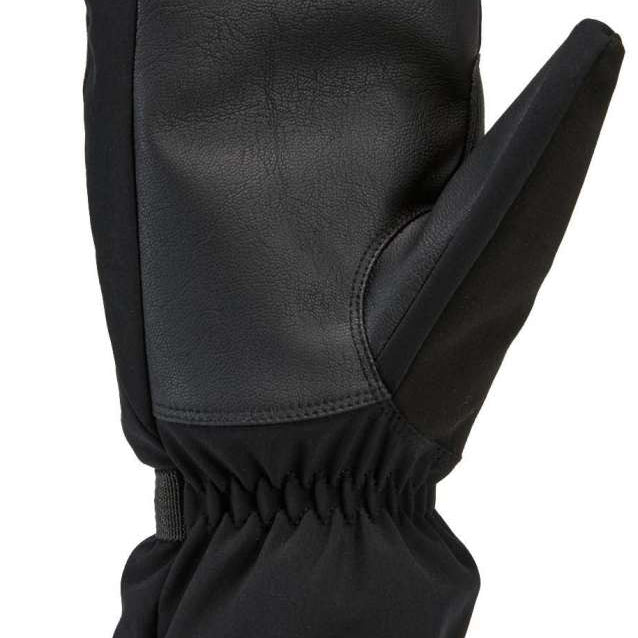 Gordini Fall Line Mittens - Pair of black mittens with a textured palm and thumb, featuring a small logo on the cuff.