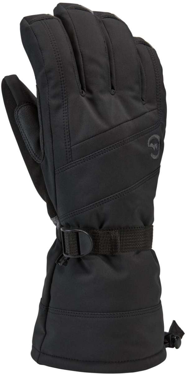 Gordini Women's Fall Line Glove - A black glove with a textured palm and a strap that goes around the wrist.