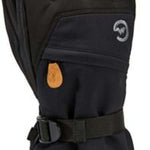 Gordini Women's Stomp Glove - A black glove with a white logo on the wrist strap and brown accents on the thumb and fingers.