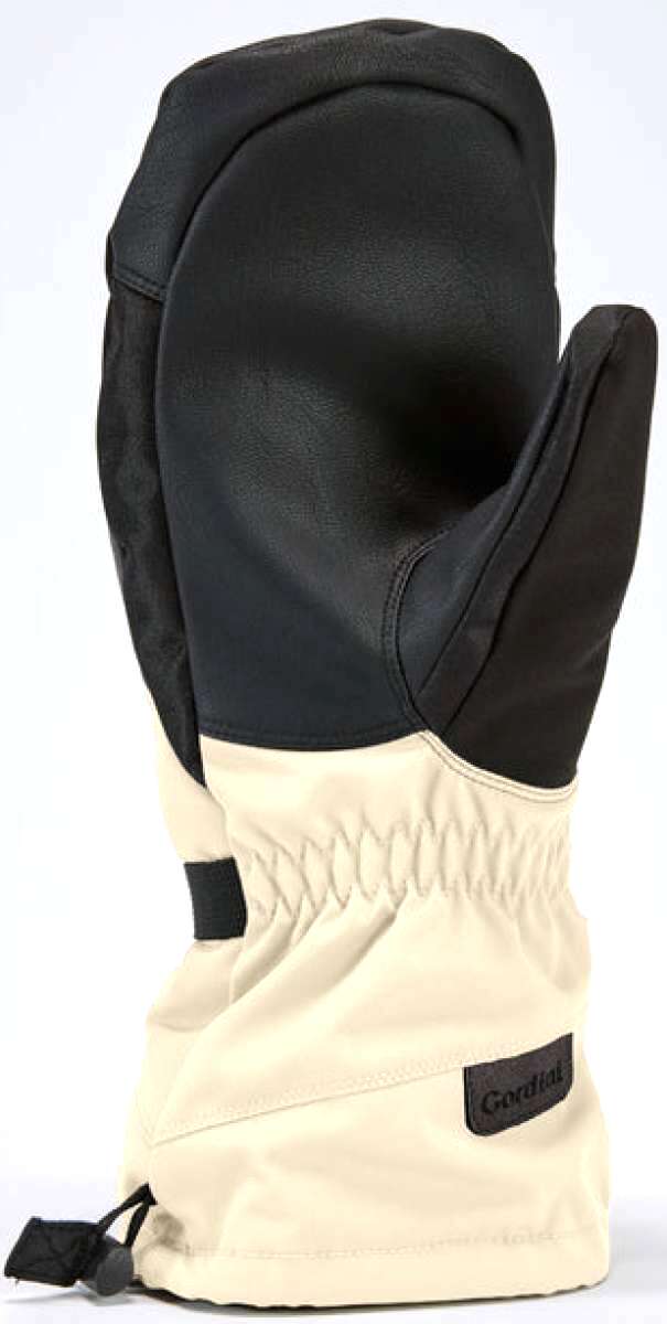 Gordini Women's Stomp Mitt - A pair of black mittens with a textured palm and thumb, featuring a strap closure at the wrist.