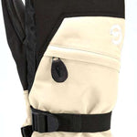 Gordini Women's Stomp Mitt - Black mitt with white logo on wrist strap and black fleece lining.