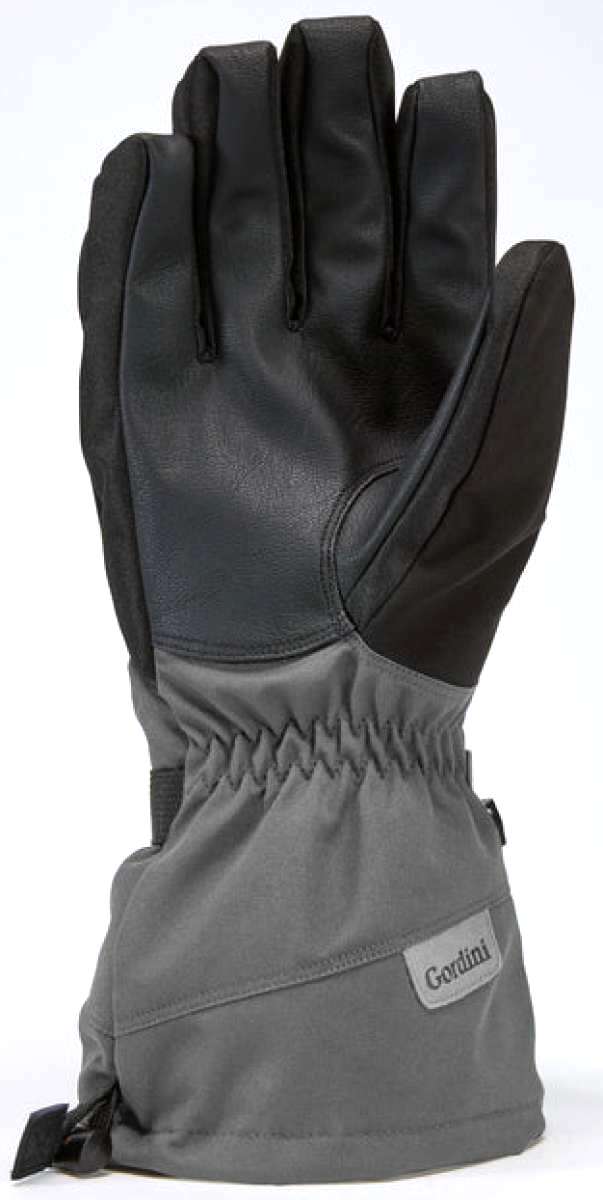 Gordini Stomp Glove 2024 - A black glove with a textured palm and thumb, featuring a small white logo on the wrist strap.