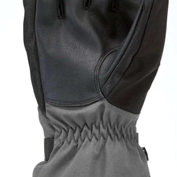 Gordini Stomp Glove 2024 - A black glove with a textured palm and thumb, featuring a small white logo on the wrist strap.