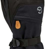 Gordini Stomp Glove - A black glove with a brown logo on the wrist strap and a small orange tag near the cuff.
