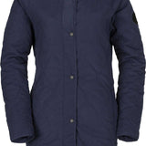 Volcom Jacket Liner - A dark gray jacket with a subtle diamond pattern and black buttons down the front.