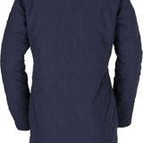 Volcom Jacket Liner - A dark gray jacket with a subtle diamond pattern and quilted texture, featuring a round neckline and long sleeves.