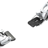 Tyrolia Attack 11 Ski Bindings 2024 - Black bindings with silver hardware and a white logo on the top plate.