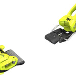 Tyrolia Attack 11 Ski Bindings 2024 - Black bindings with silver hardware and a black plastic base plate.