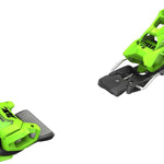 Tyrolia - Attack 14 Ski Binding 2023 is lime green with black hardware and a silver spring.