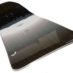 Head Daymaker Snowboard 2024 - A black snowboard with a white stripe down the middle and a logo in the center.