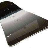 Head Daymaker Snowboard 2024 - A black snowboard with a white stripe down the middle and a logo in the center.