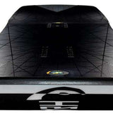 Head E Pulse LYT Snowboard 2023 - A black snowboard with a white geometric pattern on top of it.