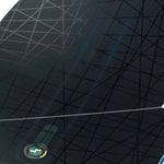 Head E Pulse LYT Snowboard 2023 - A black snowboard with a geometric pattern and white accents on the edges.