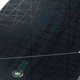 Head E Pulse LYT Snowboard 2023 - A black snowboard with a geometric pattern and white accents on the edges.