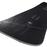 Head E Pulse LYT Snowboard 2023 - A black snowboard with a geometric pattern and white accents on the top sheet.