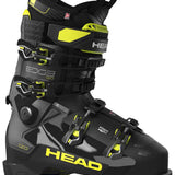 Head Edge 120 HV Ski Boots 2024 - Black ski boots with yellow accents and a prominent "HEAD" logo on the side.