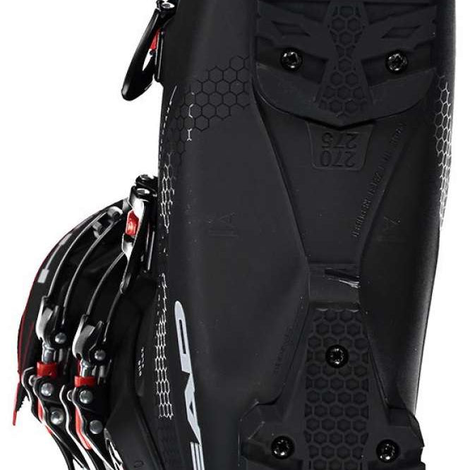 Head Edge Lyt 100 Ski Boot 2023 - Black ski boot with white and red accents on the side.