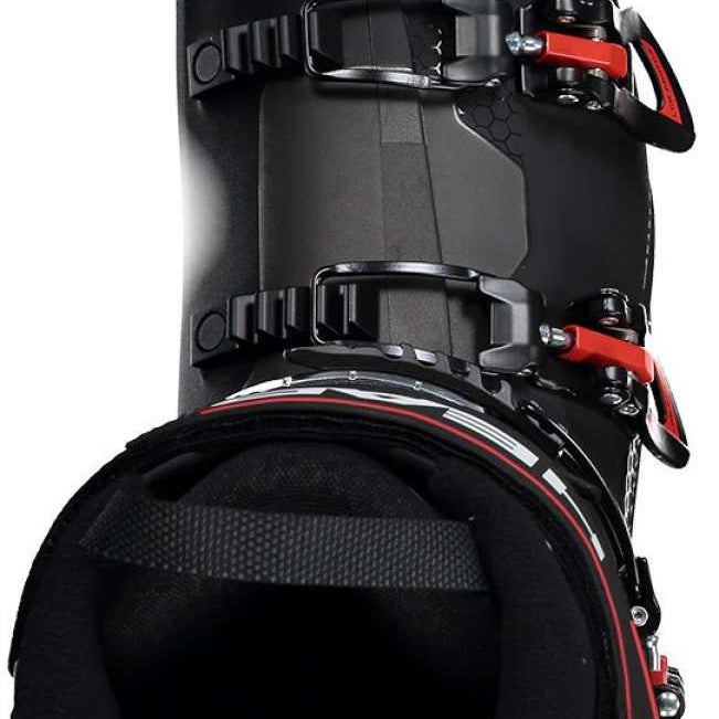 Head Edge Lyt 100 Ski Boot 2023 - Black ski boot with a textured pattern on the side and silver buckles.