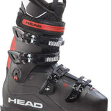Head Edge LYT HV RX Ski Boots 2024 - Black ski boots with red accents and silver buckles.