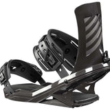 Head FX One LYT Snowboard Binding 2023 - Black snowboard bindings with silver hardware and a sleek, modern design.