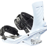 Head FX One LYT Snowboard Binding 2023 - A black and white snowboard binding with a sleek, modern design.