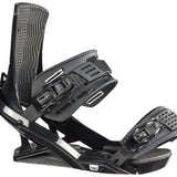Head FX One LYT Snowboard Binding 2023 - Black snowboard bindings with silver buckles and straps.
