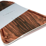 Head Gamechanger Snowboard 2024 - A snowboard with a brown wood grain pattern on its top surface.