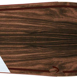 Head Gamechanger Snowboard 2024 - A white snowboard with black text and logos on a brown background.