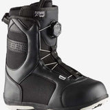 Head Junior's BOA Snowboard Boots 2024 - Black snowboard boots with white accents and a BOA dial on the side.