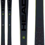 Head Kore 93 Skis 2024 - Black skis with lime green accents and a matte finish.