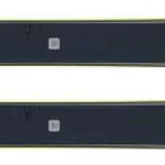 Head Kore 93 Skis 2024 - Black skis with lime green accents and a subtle pattern on the top sheet.