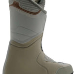 Head Ladies Edge LYT 80 Ski Boot 2023 - A white ski boot with a brown logo on the side and a strap at the top.