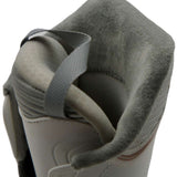 Head Ladies Edge LYT 80 Ski Boot 2023 - A white ski boot with a black strap and buckle on top.