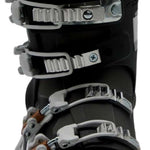 Head Ladies Edge LYT 80 Ski Boot 2023 - A black ski boot with silver buckles and straps.