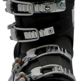 Head Ladies Edge LYT 80 Ski Boot 2023 - A black ski boot with silver buckles and straps.