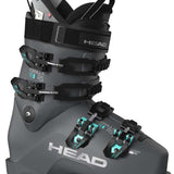 Head Women's Formula 95 Ski Boots 2023 - Black ski boots with silver buckles and a gray strap on top.