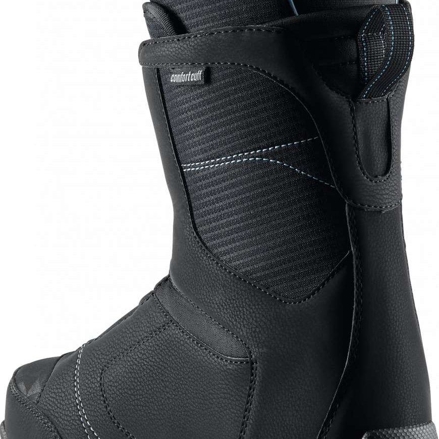 Head Women's Zora Lyt BOA Snowboard Boot 2024 - Black snowboard boot with a textured pattern on the upper and a black sole.