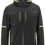 Head Neo Insulated Jacket 2023 - A black insulated jacket with yellow accents on the zipper and pockets.