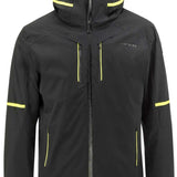 Head Neo Insulated Jacket 2023 - A black insulated jacket with yellow accents on the zipper and pockets.