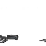 Tyrolia Protector PR 11 Ski Bindings 2024 - Black ski bindings with silver hardware and red accents.