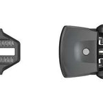 Tyrolia Protector PR 13 Ski Bindings 2024 - Black bindings with silver hardware and red lettering on a white background.