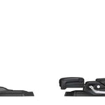 Tyrolia Protector PR 13 Ski Bindings 2024 - Black ski bindings with silver hardware and a red accent on the binding arm.