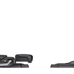 Tyrolia Protector SLR 11 Ski Bindings 2024 - Black ski bindings with silver hardware and red accents.