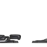 Tyrolia Protector SLR 11 Ski Bindings 2024 - Black ski bindings with silver hardware and red accents.