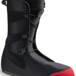 Head Rodeo Snowboard Boot 2024 - Black snowboard boots with a red logo on the side and silver buckles.
