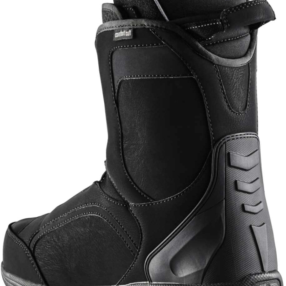 Head Scout LYT Boa Snowboard Boot 2023 - Black snowboard boot with white stitching and silver hardware.