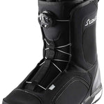 Head Scout LYT Boa Snowboard Boot 2023 - Black snowboard boots with white accents and a silver BOA dial on the side.
